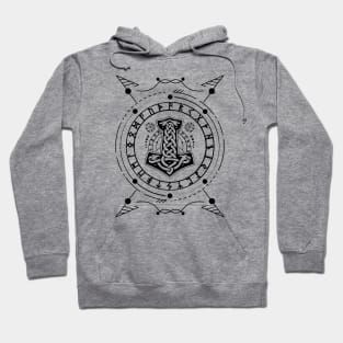 Mjolnir - The Hammer of Thor | Norse Pagan Symbol Hoodie